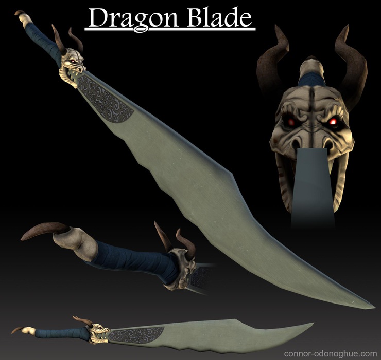 3D Dragon Blade