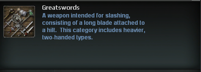 Weapon Category Descriptions