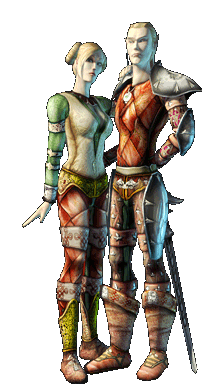 Female and male of the Mirdain race
