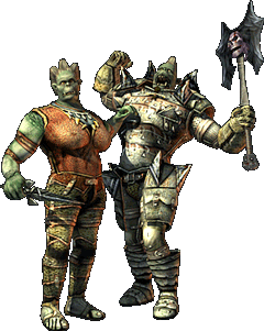Female and male of the Ork race